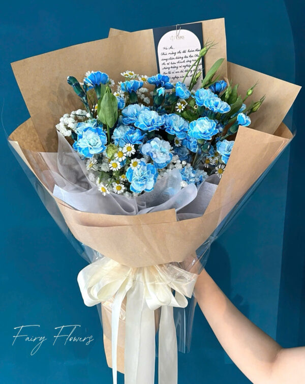 Hoa Cẩm Chướng màu Xanh MS2