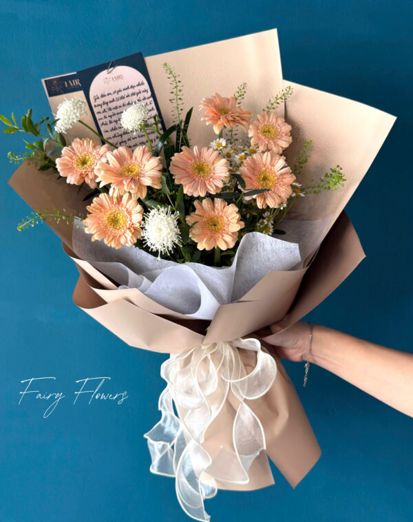 Bó Hoa Đồng Tiền Màu Capuchino MS2
