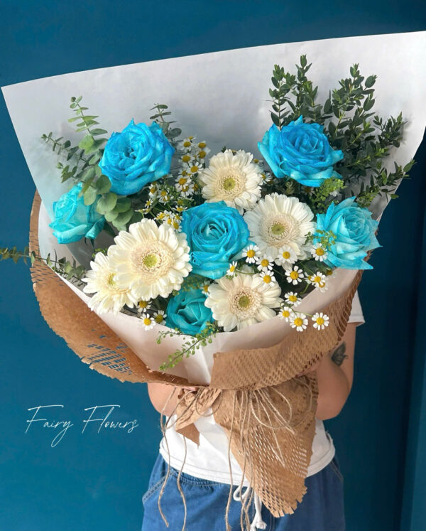 Bó Hoa Hồng, Đồng Tiền Mix màu MS1