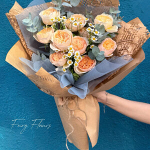 Bó Hoa Hồng Màu Cam Ms2