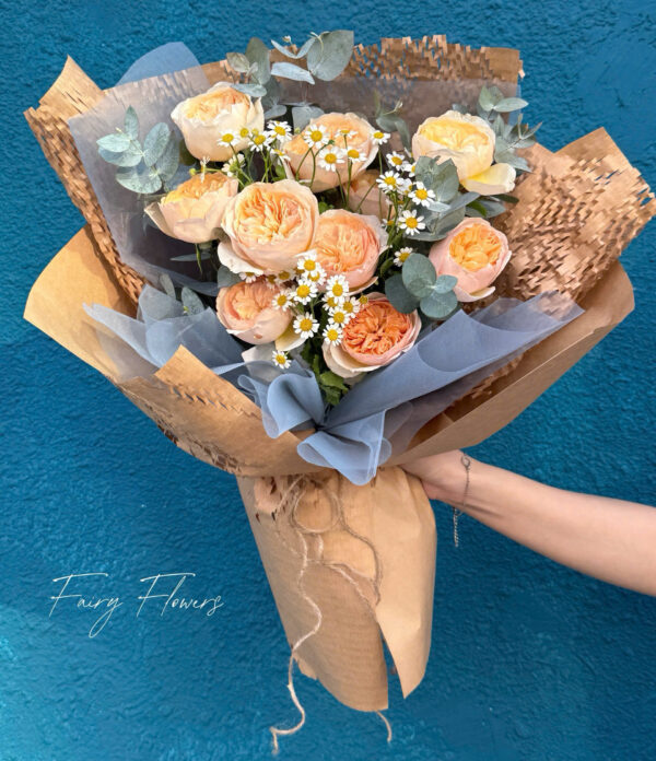 Bó Hoa Hồng Màu Cam Ms2