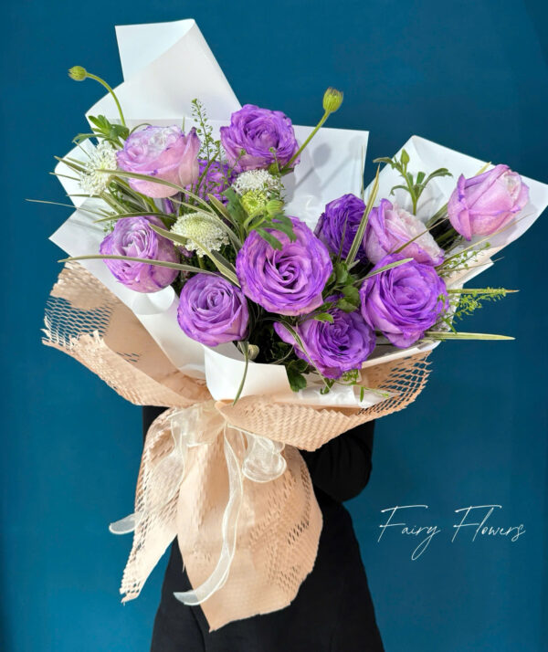 Bó Hoa Hồng Màu Tím Ms2