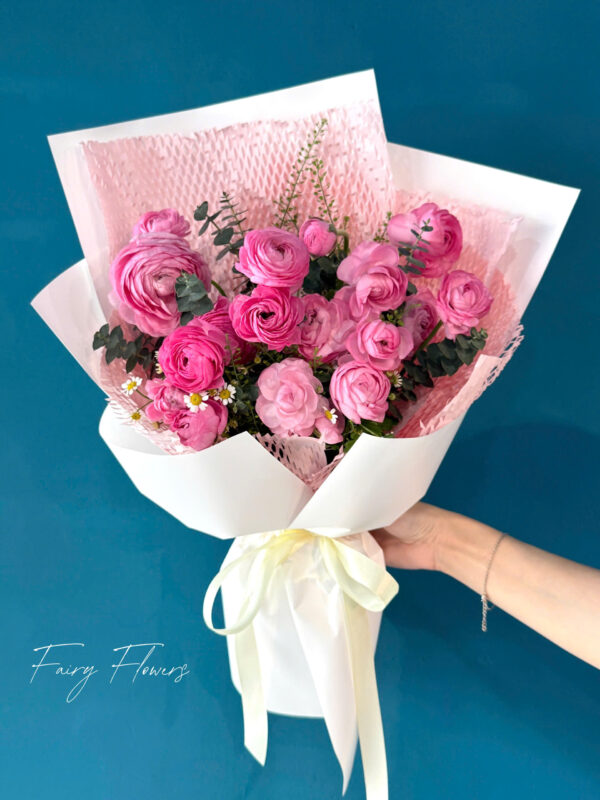 Bó Hoa Mao Lương Màu Hồng MS1