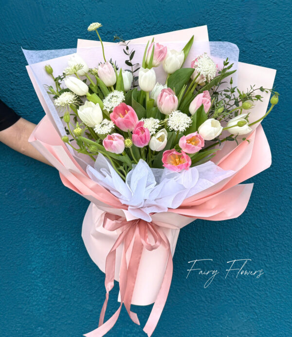 Bó Hoa Tulip Màu Mix MS1