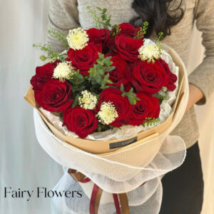 Bó Hoa Tươi Màu Đỏ - Hoa Hồng MS166