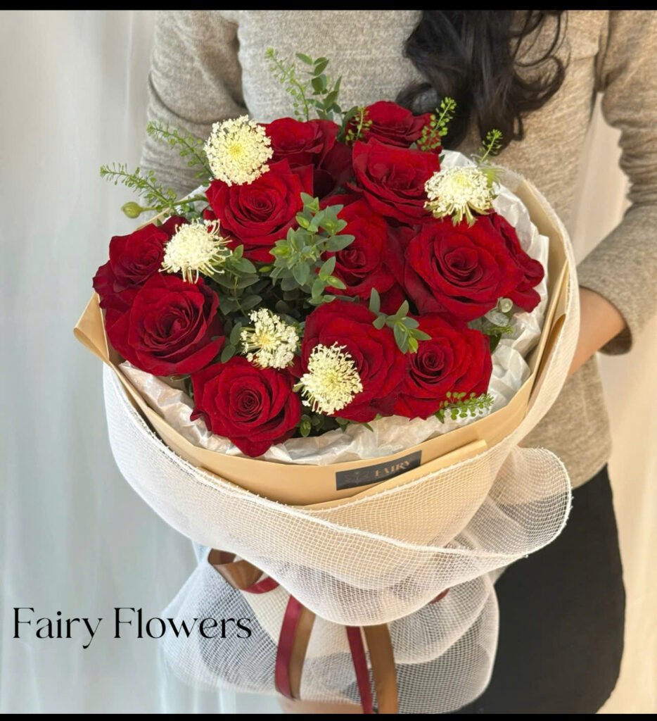 Bó Hoa Tươi Màu Đỏ - Hoa Hồng MS166
