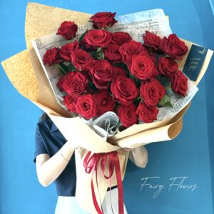 Bó Hoa Tươi Màu Đỏ - Hoa Hồng MS173