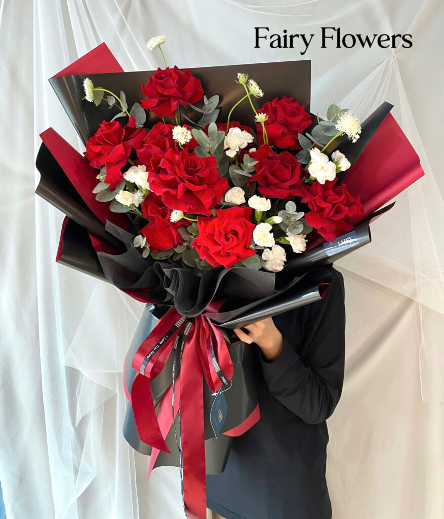 Bó Hoa Tươi Màu Đỏ - Hoa Hồng MS170