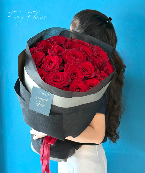 Bó Hoa Tươi Màu Đỏ - Hoa Hồng MS174
