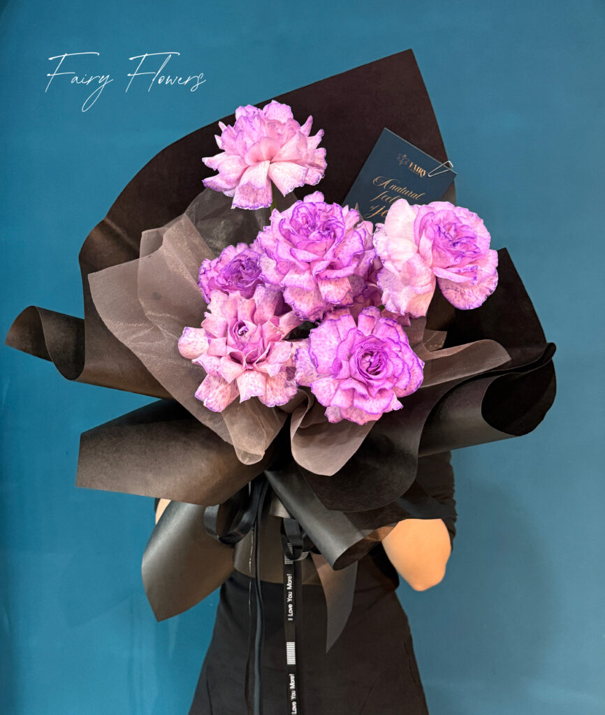 Bó Hoa Tươi Màu Tím - Hoa Hồng MS179