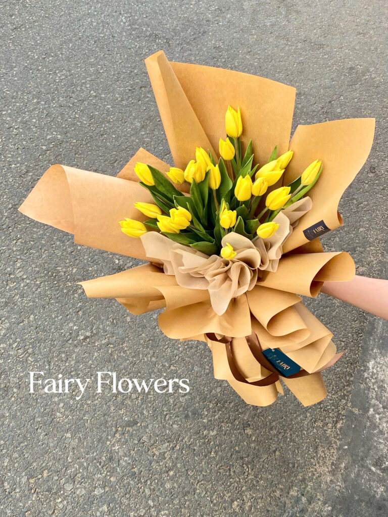 Bó Hoa Tươi Màu Vàng -  Tulip MS211