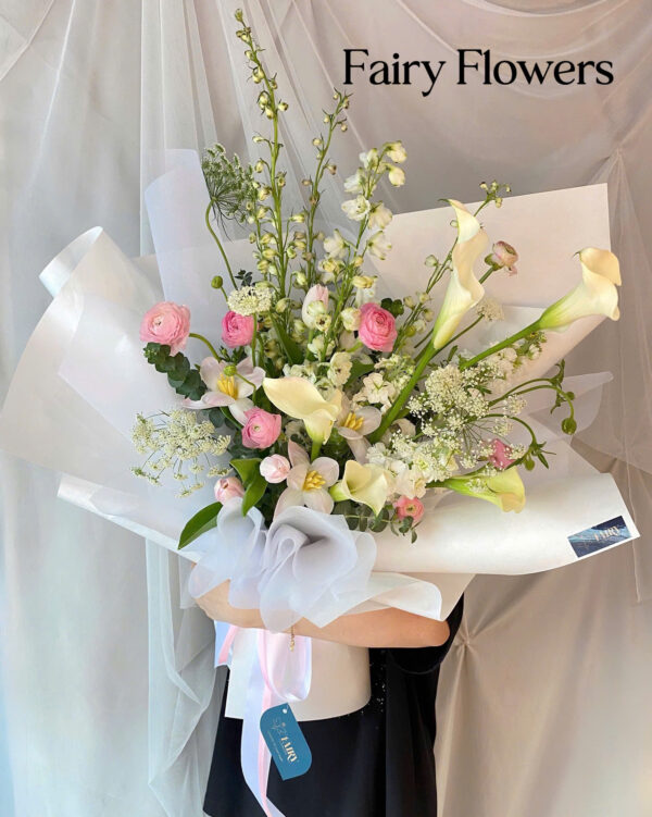 Bó Hoa Tươi Mix Màu - Calla Lily, Tulip, Mao Lương MS249