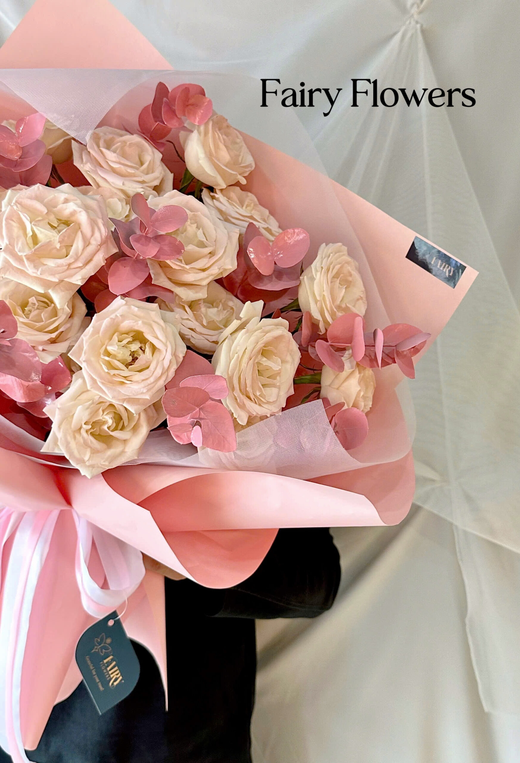 Bó Hoa Tươi Màu Hồng - Hoa Hồng MS258 - Hình ảnh 3