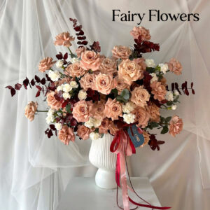 Bình Hoa Tươi Cappuchino - Hoa Hồng MS259