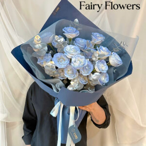 Bó Hoa Tươi Màu Xanh -  Hoa Hồng Xanh MS257