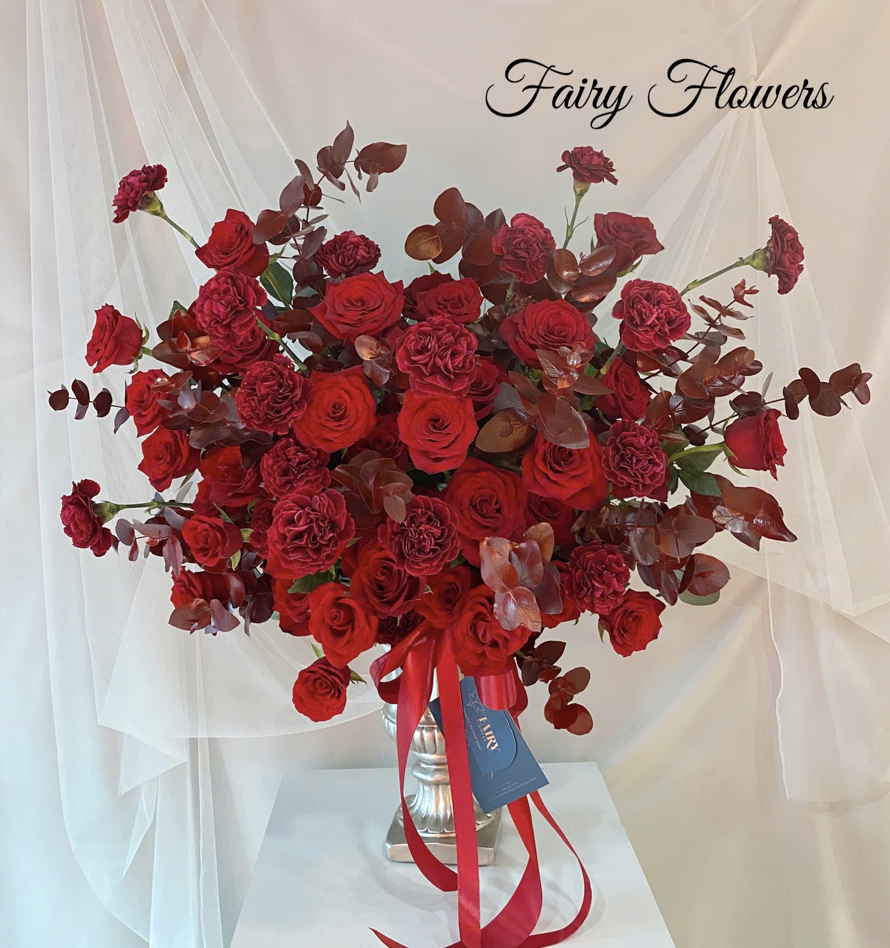 Bình Hoa Tươi Màu Đỏ - Hoa Hồng MS262 - Hình ảnh 2