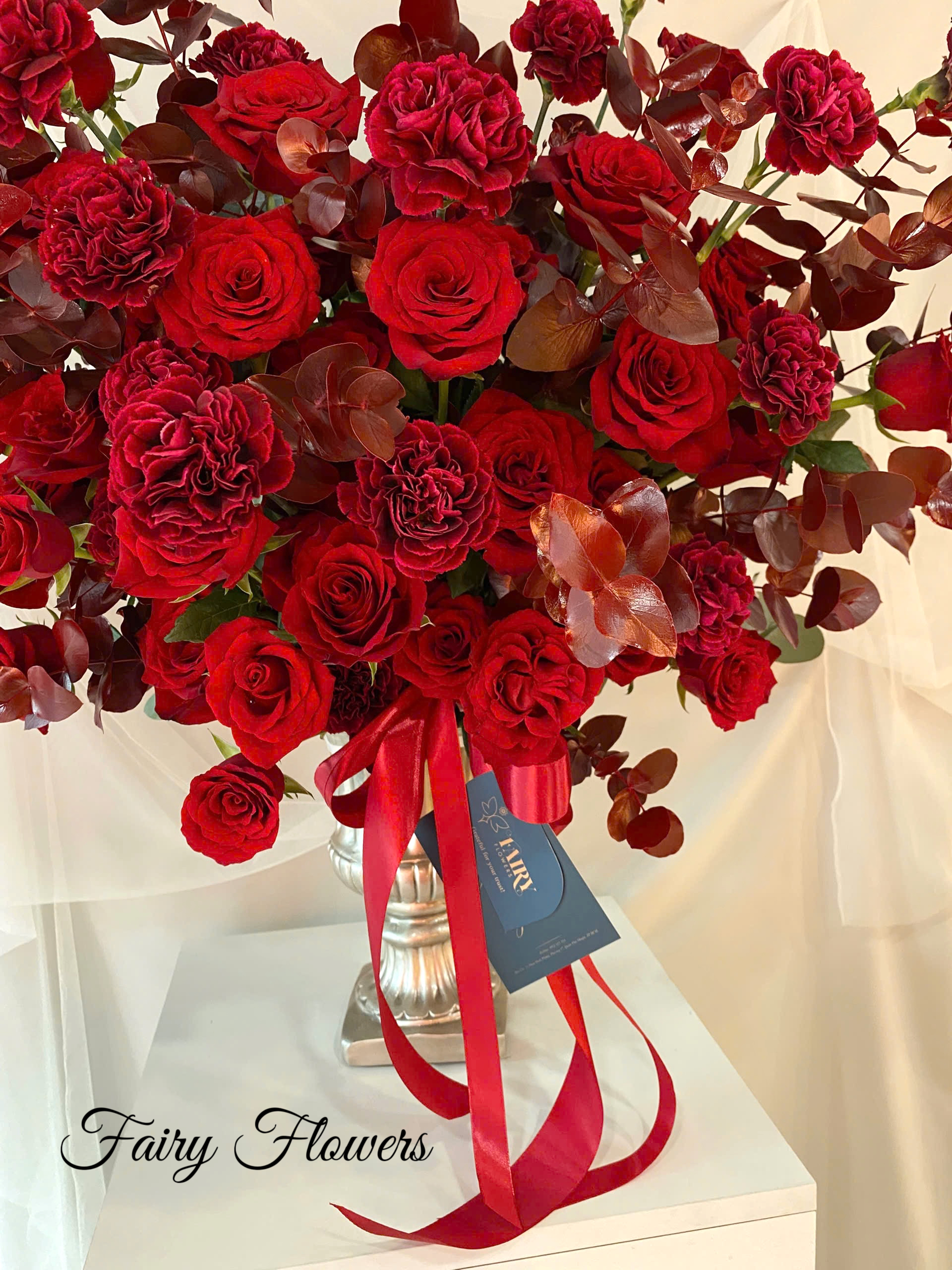 Bình Hoa Tươi Màu Đỏ - Hoa Hồng MS262 - Hình ảnh 3