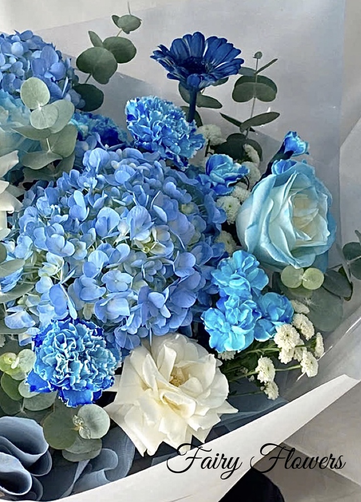 Bó Hoa Tươi Màu Mix - Hoa Hồng, Cẩm Tú Cầu MS264 - Hình ảnh 4