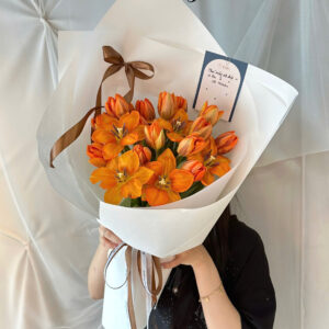 Bó Hoa Tươi Màu Cam - Hoa Tulip MS265